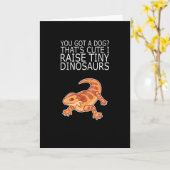 Barteter Drachenjunge? RAISE TINY DINOSAURS Lizard Karte (Gelbe Blume)