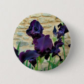 Bartetes Iris-Abzeichen Button (Vorderseite)
