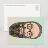 Bartfamilie Postkarte (Vorne/Hinten)