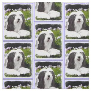 Bartfarbene Collie-Malerei - Niedliche Original-Hu Stoff