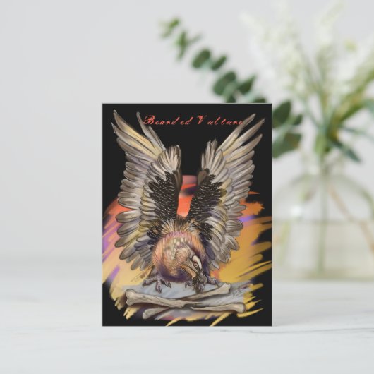 Bartgeier Postkarte (Stehend Vorderseite)