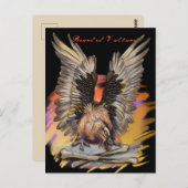 Bartgeier Postkarte (Vorne/Hinten)