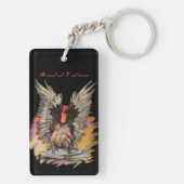 Bartgeier Schlüsselanhänger (Rückseite)