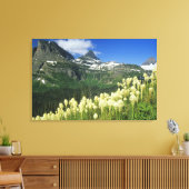 Bartgrass bei Logan Pass, Gacier National Leinwanddruck (Insitu (Wohnzimmer))