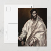 Bartholomäus der Apostel von El Greco Postkarte (Vorne/Hinten)