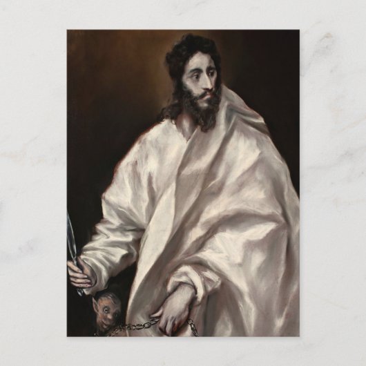 Bartholomäus der Apostel von El Greco Postkarte (Vorderseite)
