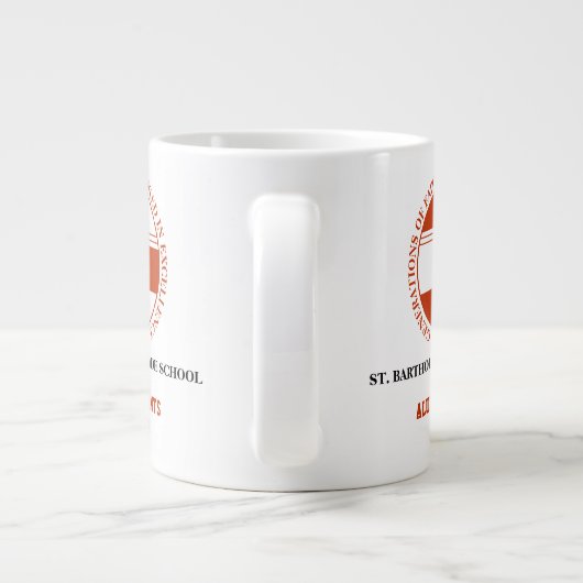 Bartholomew Grade School Alumni Jumbo Tasse (Rückseite)