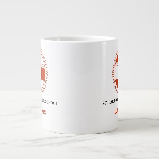 Bartholomew Grade School Alumni Jumbo Tasse (Vorderseite)