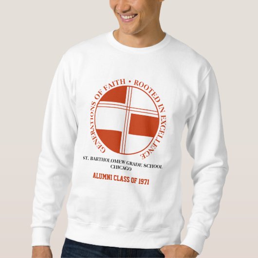 Bartholomew Grade School Alumni Long Sleeve Sweatshirt (Vorderseite)