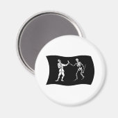 Bartholomew Roberts Flag Magnet (Vorderseite/Rückseite)