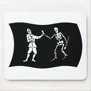 Bartholomew Roberts Flag Mousepad