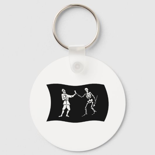 Bartholomew Roberts Flag-Schlüsselanhänger Schlüsselanhänger (Vorderseite)