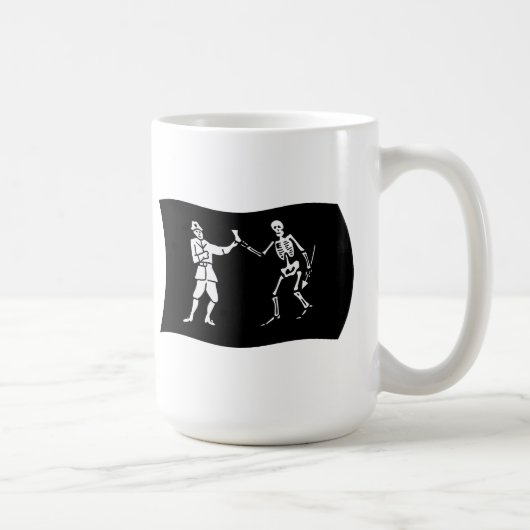 Bartholomew Roberts Flagge Tasse (Rechts)