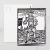 Bartholomew Roberts Postkarte (Vorne/Hinten)