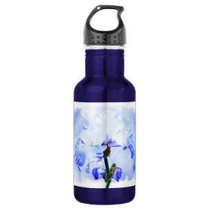 Barti - blau und weiß edelstahlflasche