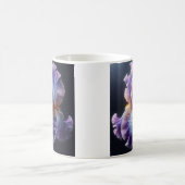 Barti Iris floral Lila und blau Kaffeetasse (Mittel)
