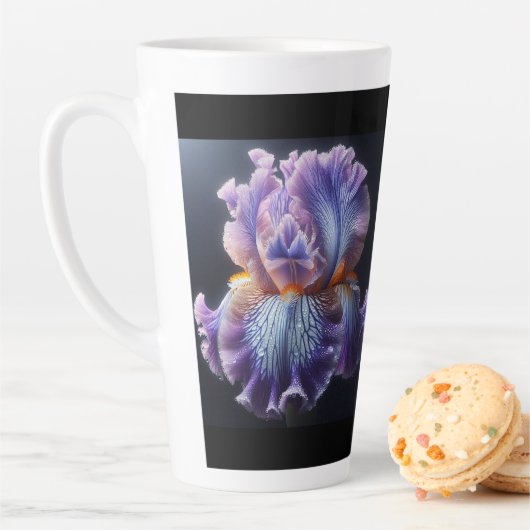 Barti Iris floral Lila und blau Milchtasse (Beispiel)