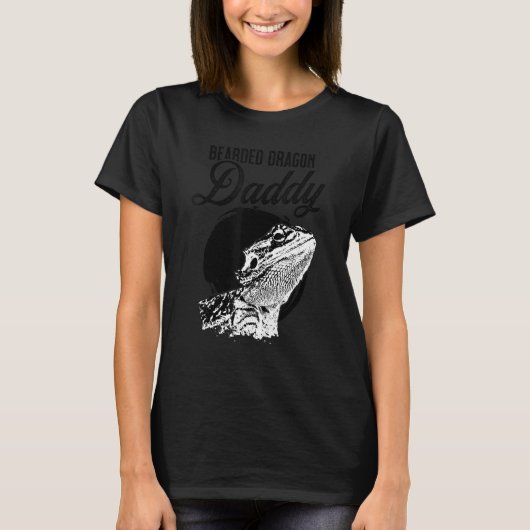Bartierter Drache Daddy Vater Vater Bartded Dragon T-Shirt (Vorderseite)