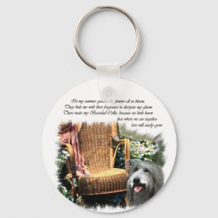 Bärtige Collie-Kunst-Geschenke Schlüsselanhänger