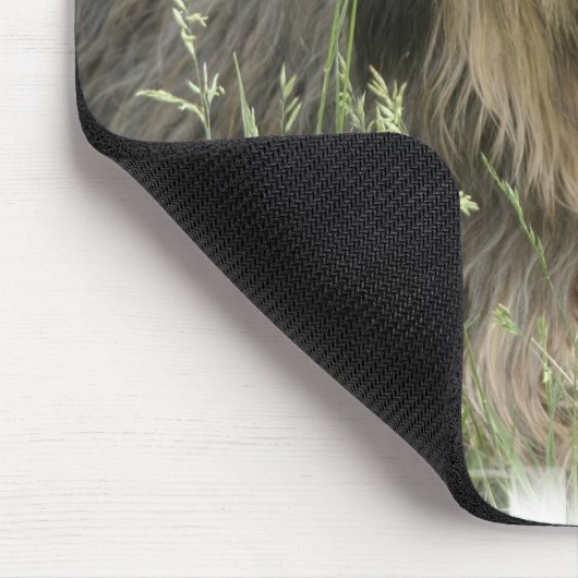 Bärtige Collie-Mausunterlage Mousepad (Ecke)