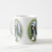 Bärtige Collie-Tasse Kaffeetasse (Vorderseite Links)