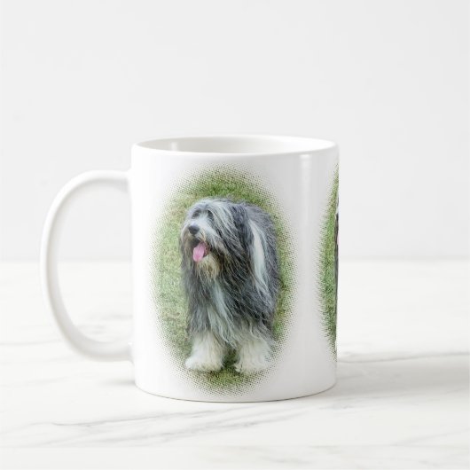 Bärtige Collie-Tasse Kaffeetasse (Links)