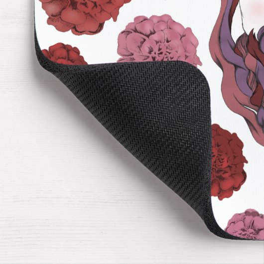 Bärtige Dame Mousepad (Ecke)