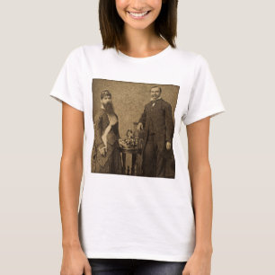 Bärtige Dame vom Vintage-Zirkus Freak T-Shirt