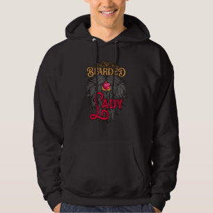 Bärtige Damenlippen Vintage-Zirkuskostüm Bärtige Hoodie