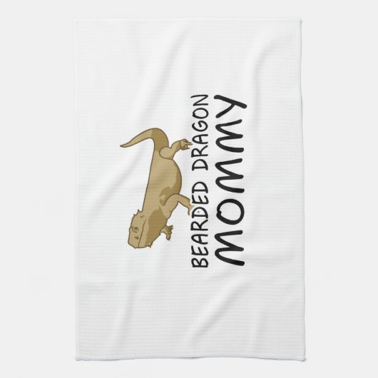 Bärtige Drache-Mama Handtuch (Vertikal)