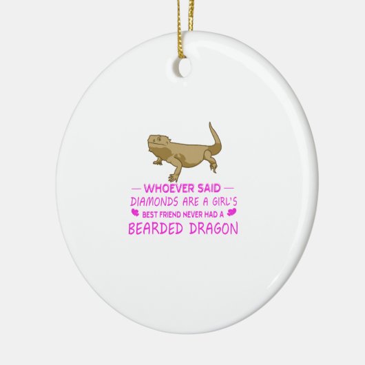 Bärtige Drache-Mama Keramikornament (Links)