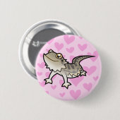Bärtige Drache-/Rankin Drache-Liebe Button (Vorne & Hinten)