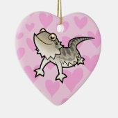 Bärtige Drache-/Rankin Drache-Liebe Keramikornament (Rechts)