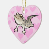 Bärtige Drache-/Rankin Drache-Liebe Keramikornament (Links)