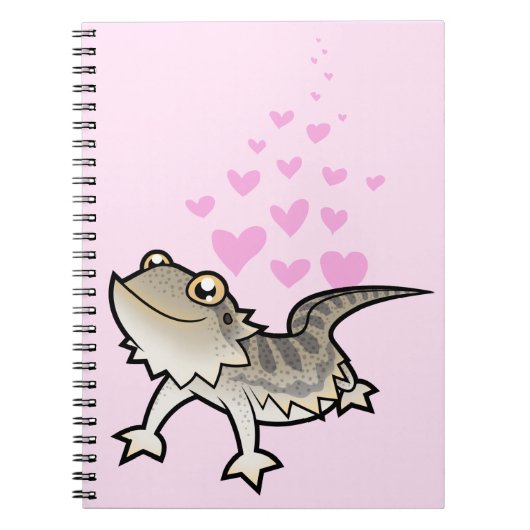 Bärtige Drache-/Rankin Drache-Liebe Notizblock (Vorderseite)