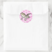Bärtige Drache-/Rankin Drache-Liebe Runder Aufkleber (Tasche)