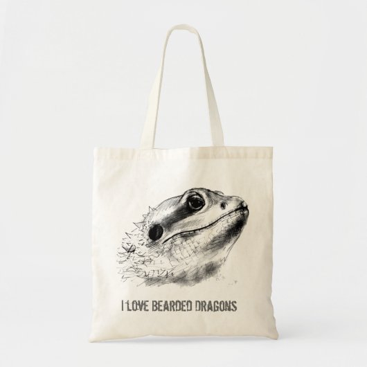 Bärtige Drache-Taschen-Tasche Tragetasche (Vorne)