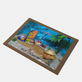 Bärtige Drache-Tür-Matte Fußmatte (Schrägansicht)