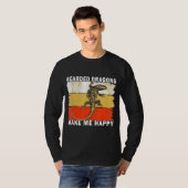 Bärtige Drachen machen mich glücklich T-Shirt (Vorne ganz)