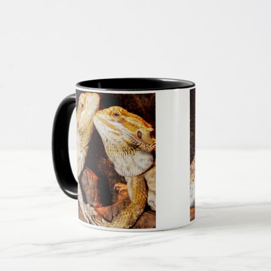 Bärtige Drachen Tasse (Vorderseite Links)