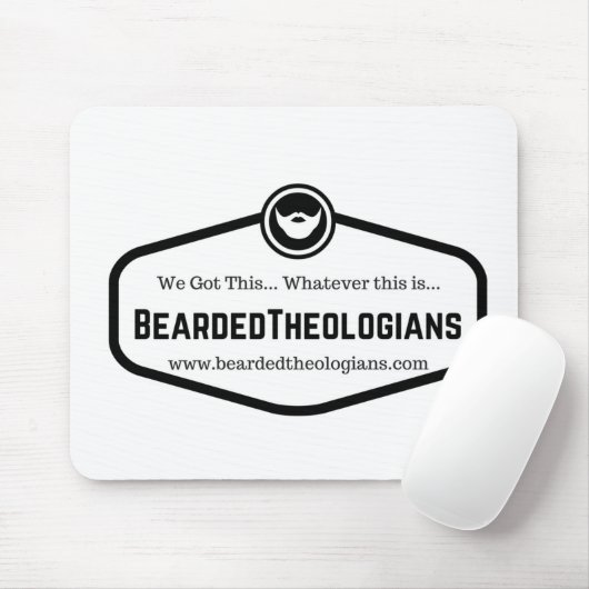 Bärtige Theologen Mousepad (Mit Mouse)