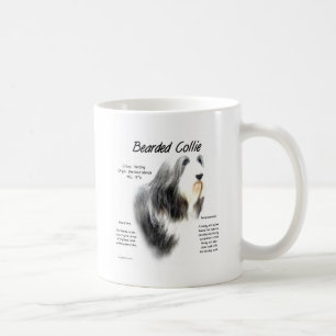 Bärtiger Collie-Geschichtsentwurf Kaffeetasse