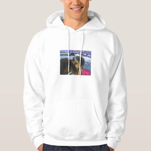 Bärtiger Collie Hoodie (Vorderseite)