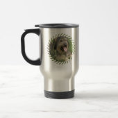 Bärtiger Collie-Hunderostfreie Reise-Tasse Reisebecher (Links)