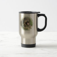 Bärtiger Collie-Hunderostfreie Reise-Tasse