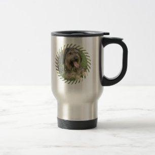 Bärtiger Collie-Hunderostfreie Reise-Tasse Reisebecher