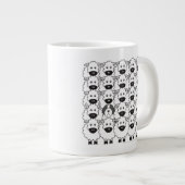Bärtiger Collie in den Schafen Jumbo-Tasse (Vorderseite Rechts)
