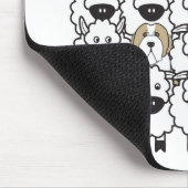 Bärtiger Collie in den Schafen Mousepad (Ecke)