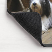 Bärtiger Collie Mousepad (Ecke)