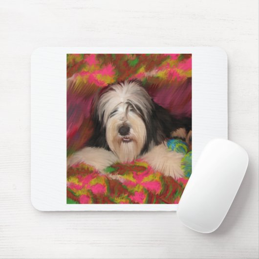 Bärtiger Collie Mousepad (Mit Mouse)